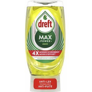 2+2 gratis: Dreft Max Power Afwasmiddel Lemon 370 ml
