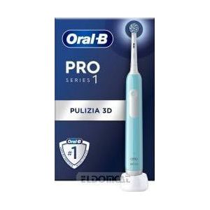 Oral-B Oplaadbare elektrische tandenborstel Series 1 Blauw met 1 reserveborstel. 1 tandenborstel