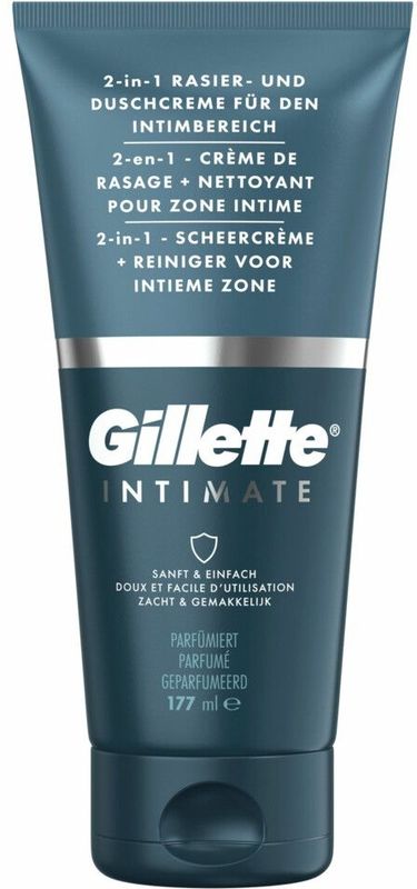 6x Gillette Intimate 2-In-1 Scheercrème & Reiniger 177 ml