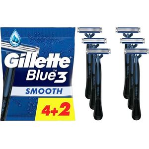 GILLETTE BLUE3 WEGWERPSCHEERMESJES 6 STUKS X PACK