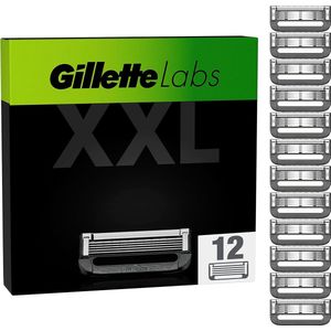 Gillette Navulmesjes Voor GilletteLabs - Exfoliating Bar En Heated Razor - 12 Scheermesjes