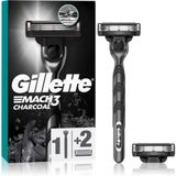 Gillette - Mach3 Charcoal - Scheerapparaat - 2 St - Vervangende Messjes