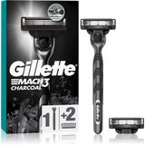 Gillette - Mach3 Charcoal - Scheerapparaat - 2 St - Vervangende Messjes