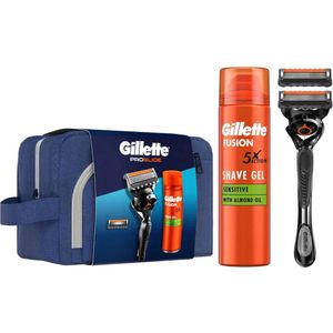Gillette - ProGlide Fusion 5 - Geschenkset - Scheermes met Houder en Scheergel