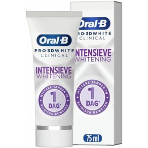 Oral B Tandpasta 3D White Clinical Radiant - Verwijdert Verkleuringen - Beschermt Tegen Nieuwe Verkleuringen