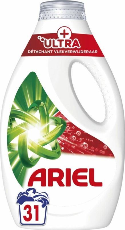Ariel - Ultra Vlekverwijderaar - Vloeibaar Wasmiddel - 1395 ml