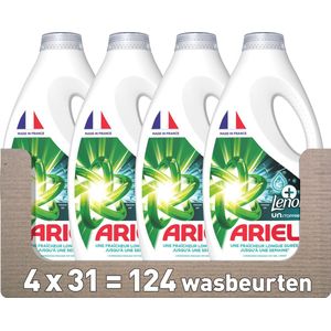 Ariel Vloeibaar Wasmiddel +Touch Van Lenor Unstoppables - 4 x 31 Wasbeurten - Voordeelverpakking