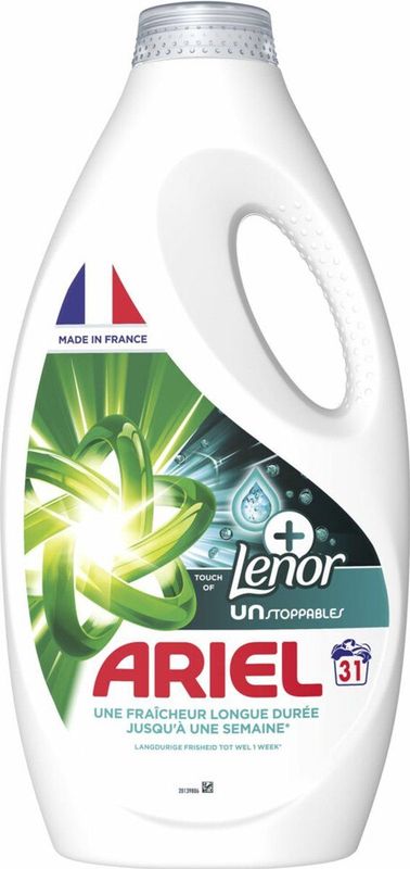 Ariel - Touch of Lenor Unstoppables - Vloeibaar Wasmiddel - Gekleurde Was - 31 Wasbeurten