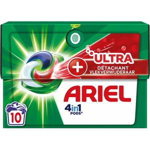 4x Ariel 4in1 Pods Wasmiddelcapsules Ultra Vlekverwijderaar 10 stuks