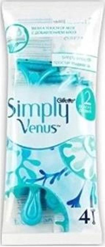Gillette - Venus Simply 2 - Scheermesjes - Blauw - 4 Stuks