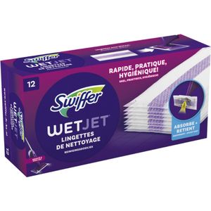 Swiffer - WetJet - Dweilsysteem Navulling - Reinigingsdoekjes 12 Stuks