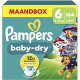 Pampers Baby Dry Luiers Paw Patrol Maat 6 (13-18 kg) 164 stuks