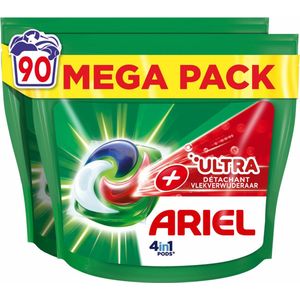 Ariel 4in1 Wasmiddel Pods Ultra Vlekverwijderaar - 90 Wasbeurten