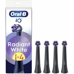 Oral-B iO Series Radiant White Opzetborstels Zwart  4 Stuks