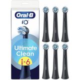Oral-B - iO Ultimate Clean - Opzetborstels - Zwart - 6 Stuks