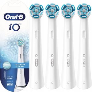 Oral B - iO Ultimate Clean - Vervangende Opzetstukken - Wit - 4 Stuks