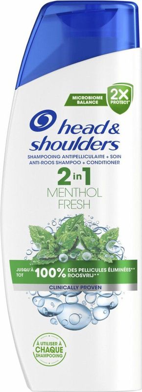 Head & Shoulders - 2-in-1 Menthol Fresh - Shampoo - 400ml - Voor Haar en Hoofdhuidtype