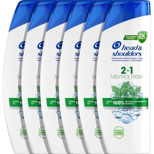 Head & Shoulders - Menthol Fresh - Anti-Roos Shampoo - Voordeelverpakking 6 x 400 ml