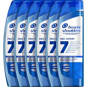Head & Shoulders Pro-Expert 7 Hardnekkige Roos - Anti-Roos Shampoo - Voordeelverpakking 6 x 250 ml