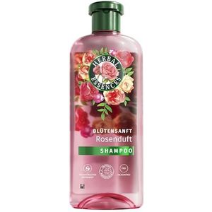 Herbal Essences Bloeizachte shampoo met rozengeur 350 ml. Van dof haar tot zijdeachtig glanzend haar, met rozenessence, ingrediënten van natuurlijke oorsprong, veganistisch, zonder siliconen