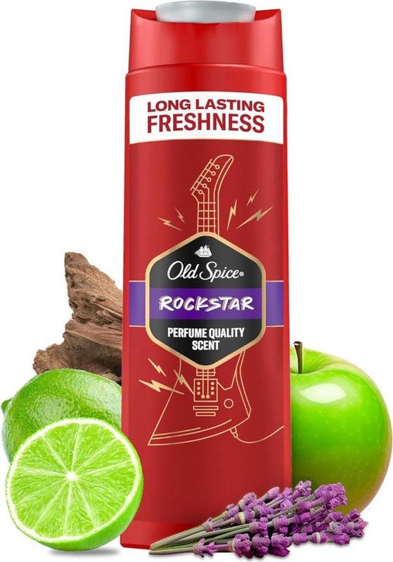 Old Spice - Rockstar - Douchegel & Shampoo - 400 ml - Frisheid