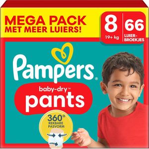 Pampers - Baby Dry Pants - Maat 8 - Mega Pack - 66 stuks - 19+ KG