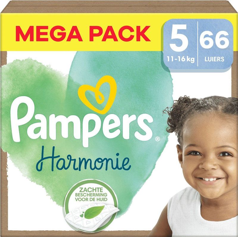 Pampers - Harmonie - Mega Pack - 66 Stuks - Maat 5 - 11/16 KG