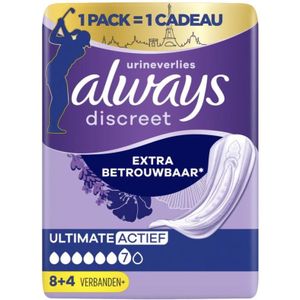 Always Discreet - Ultimate Active - Incontinentieverband - 12 Stuks