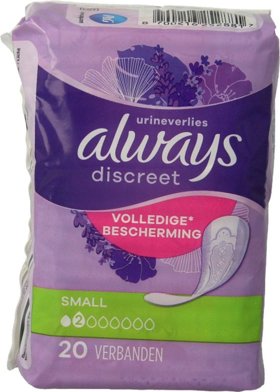 Always Discreet - Incontinentieverband - 20 Stuks - Dun - Flexibel - Discreet