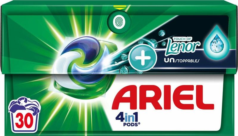 Ariel - 4in1 Wasmiddel Pods - 30 Stuks - Touch Of Lenor Unstoppables