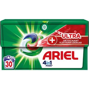 2+2 gratis: Ariel 4in1 Pods Wasmiddelcapsules Ultra Vlekverwijderaar 30 stuks