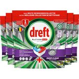 Dreft Platinum Plus All In One - Vaatwastabletten - Machine Clean Action - Voordeelverpakking 5 x 30 Capsules