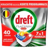 Dreft - Vaatwastabletten Platinum Plus - Citroen - 40 Stuks