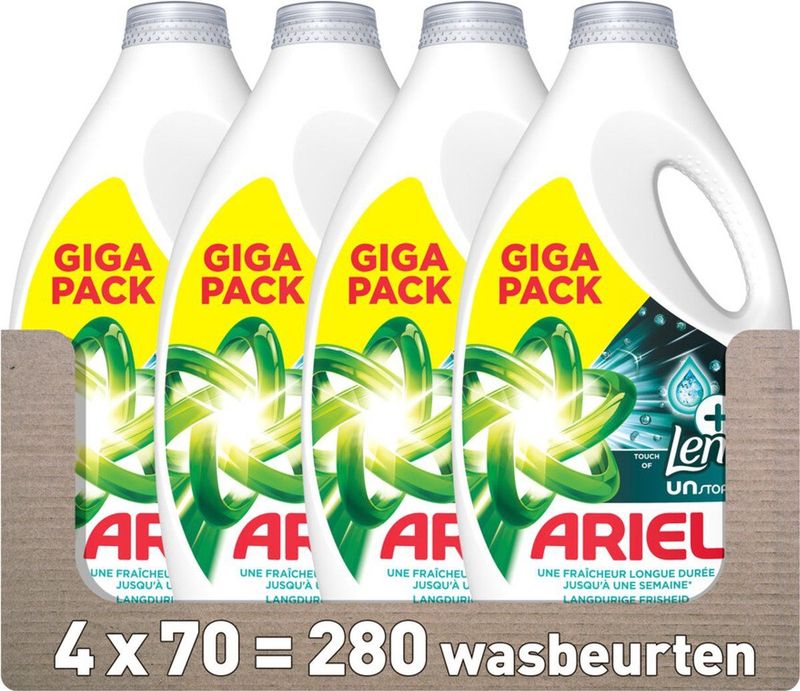 Ariel - Vloeibaar Wasmiddel - 70 Wasbeurten - Vleugje Lenor Unstoppables