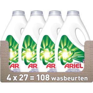 Ariel Vloeibaar Wasmiddel Original - 4 x 27 Wasbeurten - Voordeelverpakking