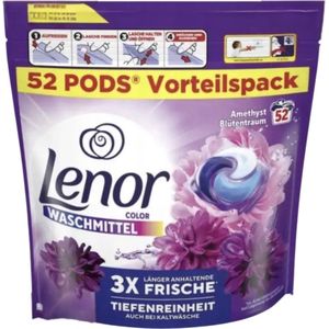 Lenor - All in 1 - Wasmiddel Pods - Amethist & Bloemen Boeket - 52 Wasbeurten