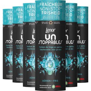 6x Lenor Unstoppables In-Wash Geurbooster Fris 13 wasbeurten 165 gr