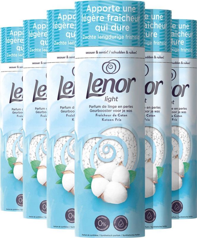 Lenor - Light - Geurbooster - Katoen Fris - 0% Kleurstoffen