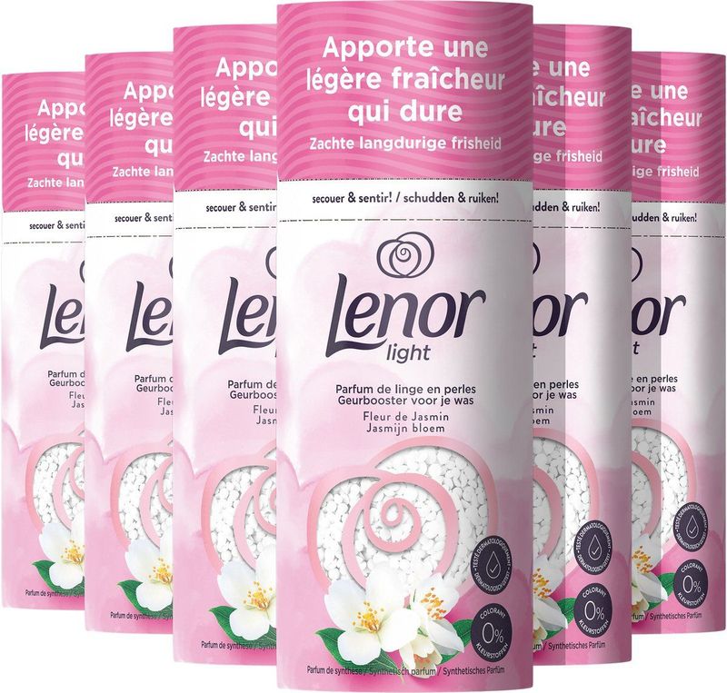 Lenor Lichte Geurbooster Voor Je Was - Zijdebloesem & Pioenroos - Voordeelverpakking 6 x 235g