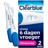 Clearblue Zwangerschapstest Ultravroeg (10mIU) - Uitslag 6 Dagen Eerder - 2 Testen
