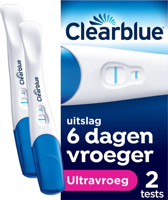 6x Clearblue Zwangerschapstest Ultravroeg 2 stuks
