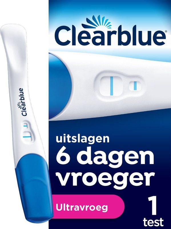 Clearblue Zwangerschapstest Ultravroeg (10mIU) - Uitslag 6 Dagen Eerder - 1 Test