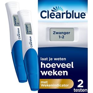 Clearblue zwangerschapstest met wekenindicator - 2 testen