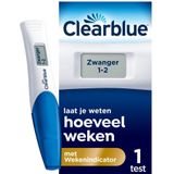 Clearblue - Zwangerschapstest - Digitale Test met Wekenindicator - 1 Stuk