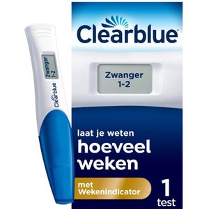 Clearblue Zwangerschapstest Met Wekenindicator - Stelt Het Aantal Weken Vast - 1 Digitale Test