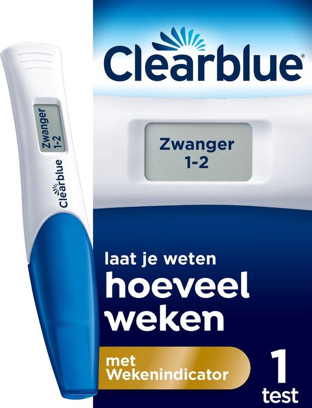 Clearblue - Zwangerschapstest - Digitale Test met Wekenindicator - 1 Stuk
