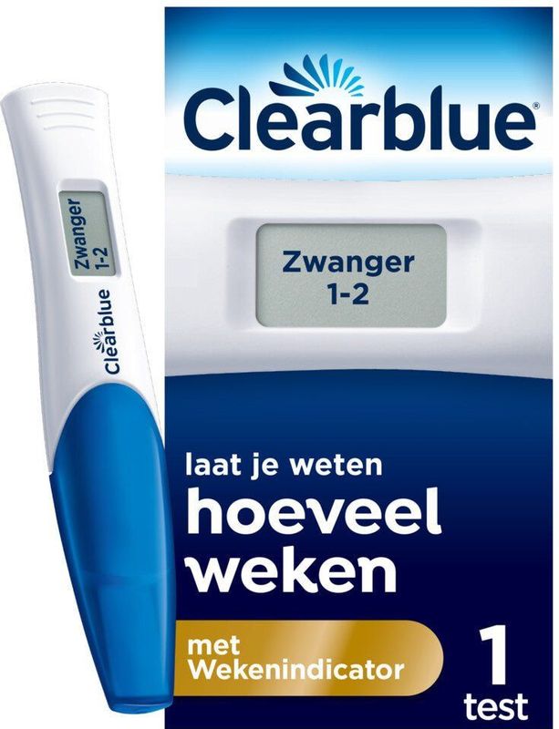 Clearblue - Zwangerschapstest - Digitale Test met Wekenindicator - 1 Stuk