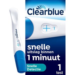 Clearblue Zwangerschapstest Snelle Detectie - Uitslag Binnen Één Minuut - 1 Test