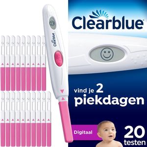 Clearblue - Ovulatietest Digitaal - 1 Houder + 20 Testen - Nauwkeurig
