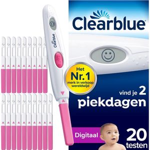 Clearblue - Ovulatietest Digitaal - 1 Houder + 20 Testen - Nauwkeurig